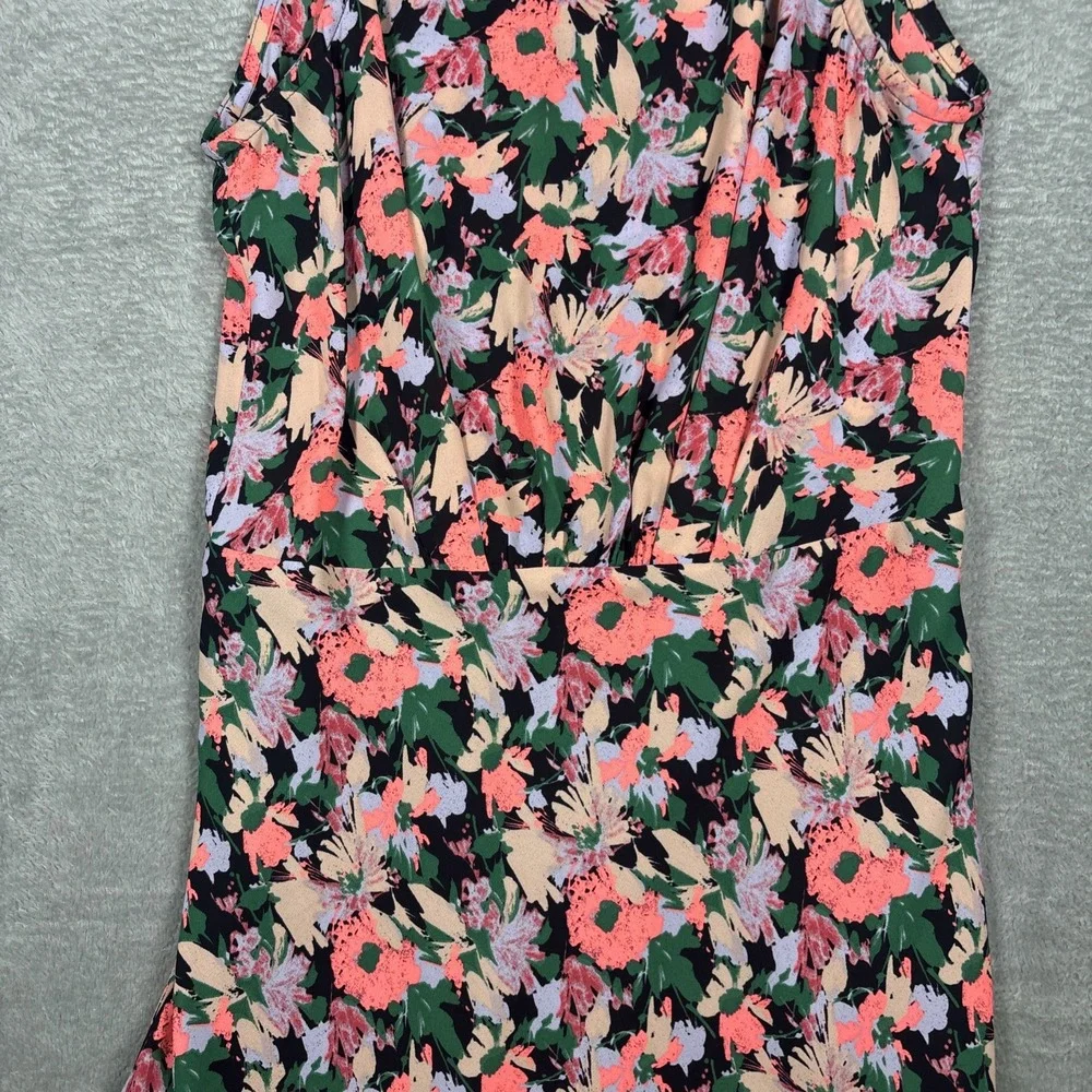 J.‎ Crew Mercantile Dress Women's Floral Sleeveless Flounce Hem Lined Size 0